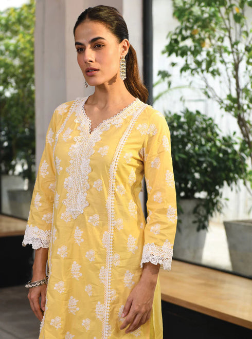 Lisburn Kurta With Lisburn Pants With Dupatta